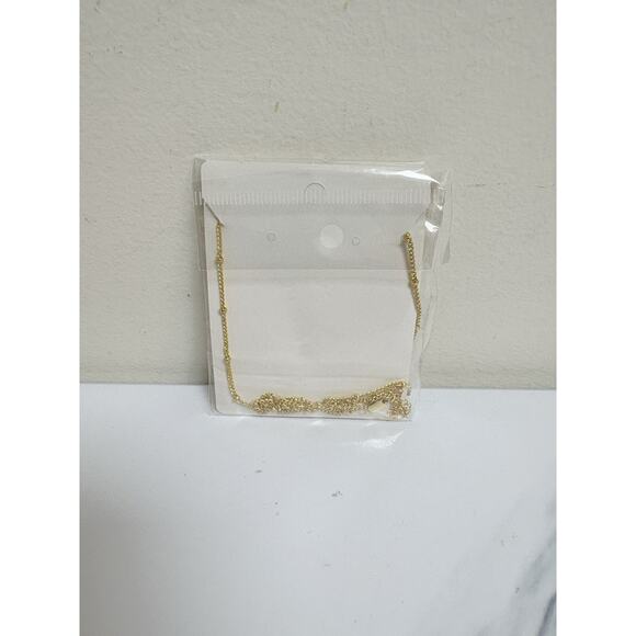 Gold Tone Bubble Letter B Pendant Necklace – 3D Initial Monogram Jewelry - Picture 3 of 3